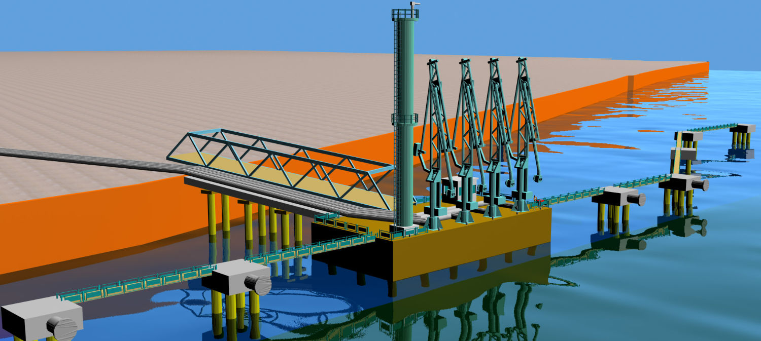 CAD render of port design